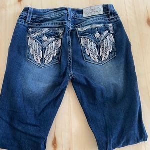Miss Me Jeans Petite Low Rise Boot Cut